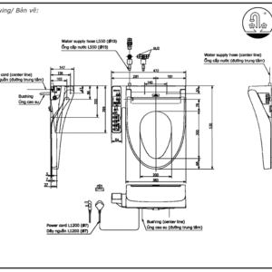 Alternative view of Nắp Rửa Điện Tử Washlet TOTO TCF23410AAA#NW1 Dòng C2