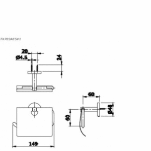 Alternative view of Hộp Đựng Giấy Vệ Sinh TOTO TX703AESV1