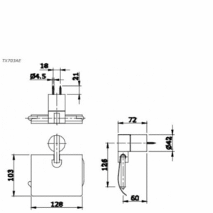 Alternative view of Hộp Đựng Giấy Vệ Sinh TOTO TX703AE