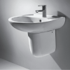 Chậu Rửa Lavabo BELLO BB - 800312 Treo Tường Kèm Chân Ngắn