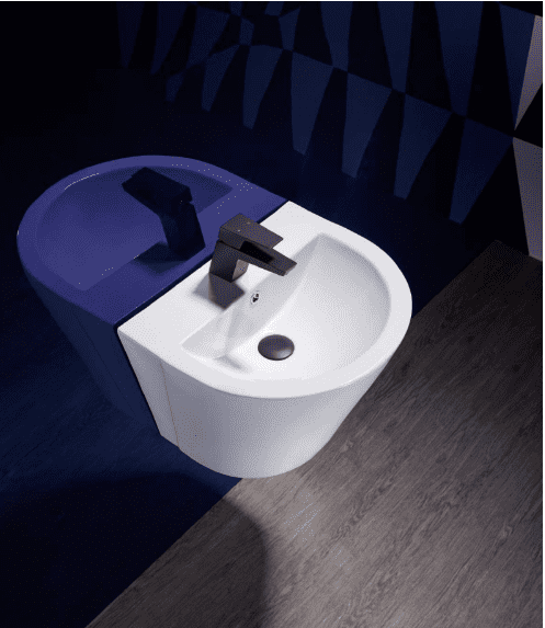 Chậu Rửa Lavabo BELLO BB – 400604 Treo Tường Liền Chân