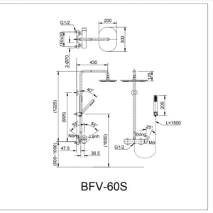 Ảnh công trình thực tế Vòi Sen Cây INAX BFV-60S Nóng Lạnh