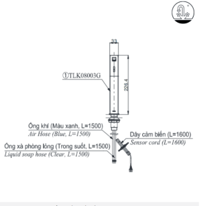 Ảnh công trình thực tế Vòi Xịt Xà Phòng TOTO TLK08003G Tự Động Cổ Cao