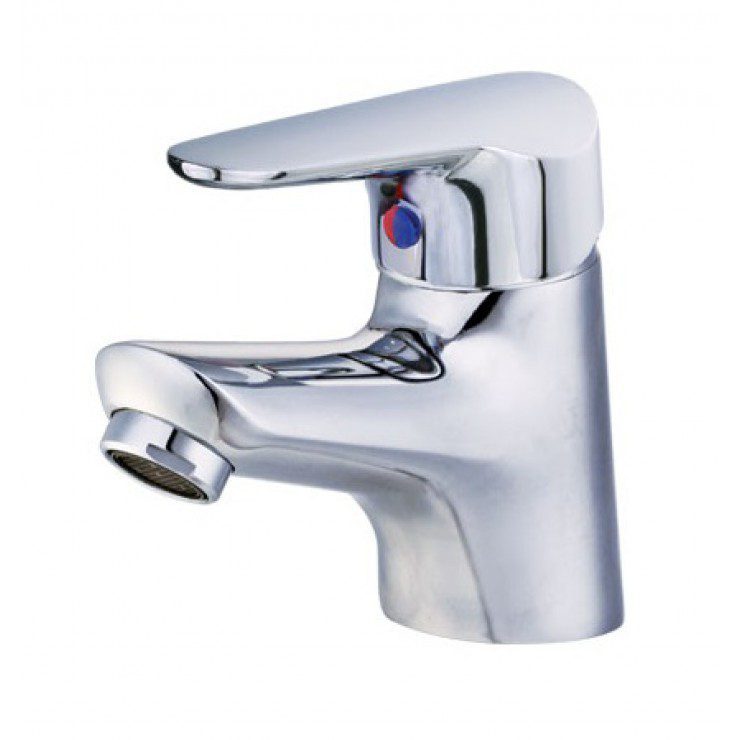 Vòi Lavabo CAESAR B120CP Nóng Lạnh Xả Ty
