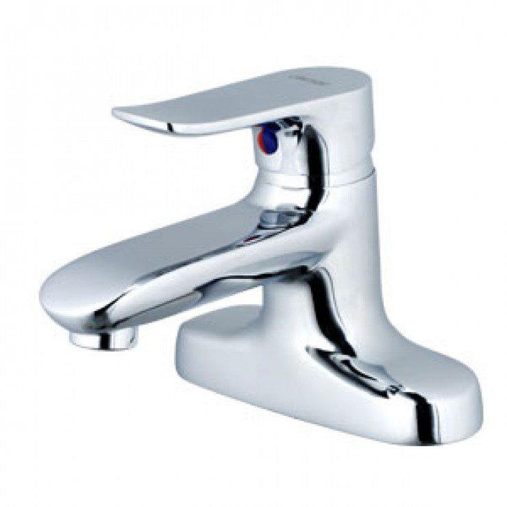 Vòi Lavabo CAESAR B492CU Nóng Lạnh Xả Nhấn