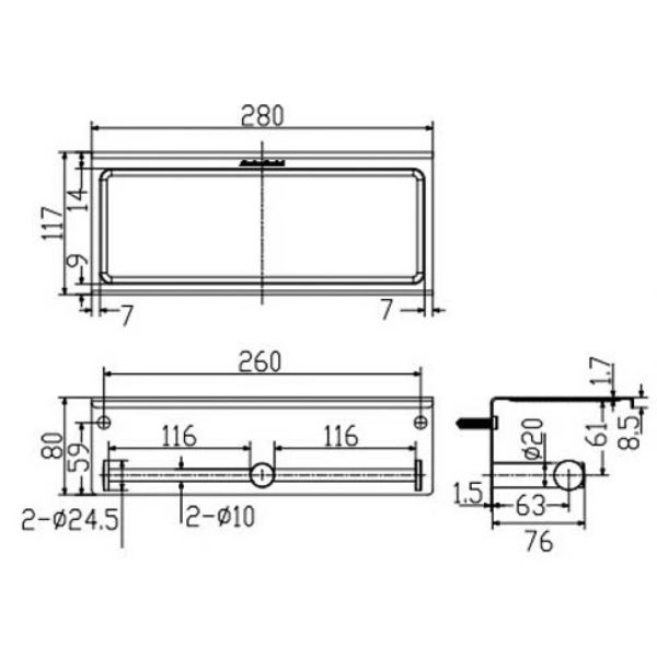Alternative view of Lô giấy vệ sinh đôi American Standard WF-1499