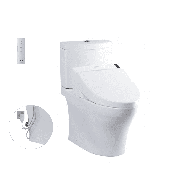 Bồn Cầu Điện Tử TOTO CS769DRW6#XW Kèm Nắp Rửa Điện Tử WASHLET Dòng C5 – TCF6531Z (220V)