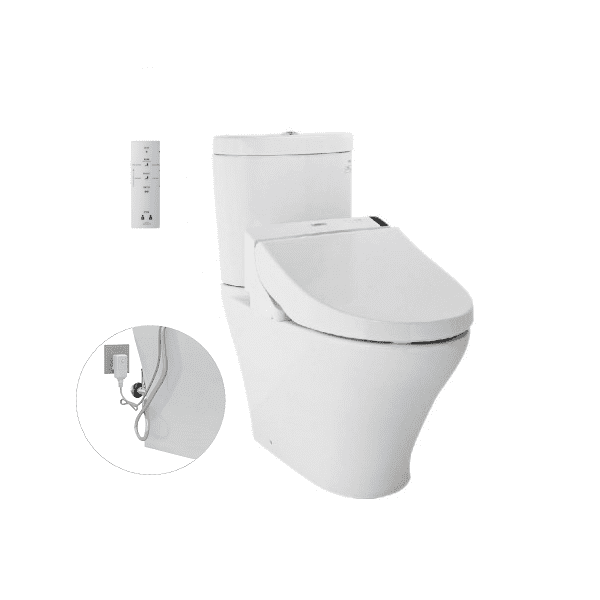 Bồn Cầu Điện Tử TOTO CS818DW6#XW Kèm Nắp Rửa Điện Tử WASHLET Dòng C5 – TCF6531Z (220V)