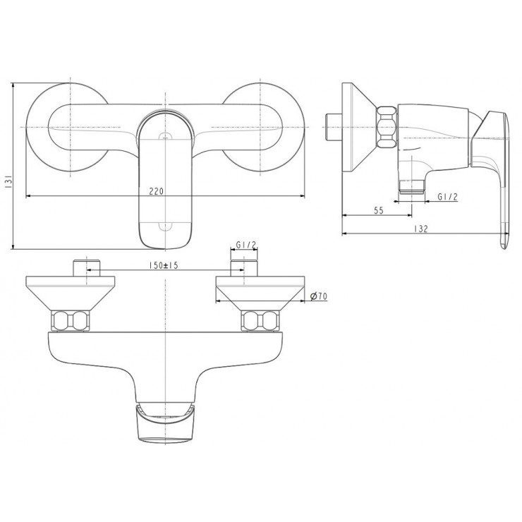 Alternative view of Củ Sen American Standard WF-1M12 Loven Nóng Lạnh