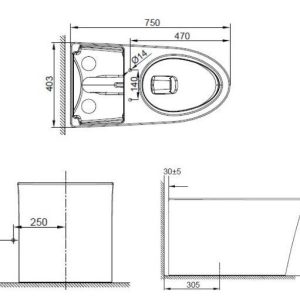 Ảnh công trình thực tế Bồn Cầu American Standard WP-3232 Studio S 1 Khối Đặt Sàn
