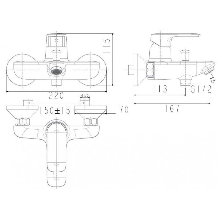 Alternative view of Củ Sen American Standard WF-1M11 Loven Nóng Lạnh