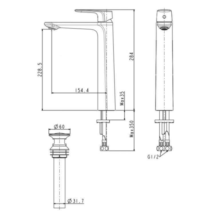 Ảnh công trình thực tế Vòi Lavabo American Standard WF-1702 Signature Thân Cao