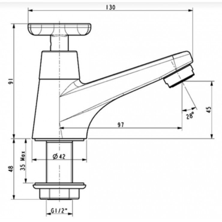 Alternative view of Vòi Lavabo American Standard WF-T701 Lạnh Winston