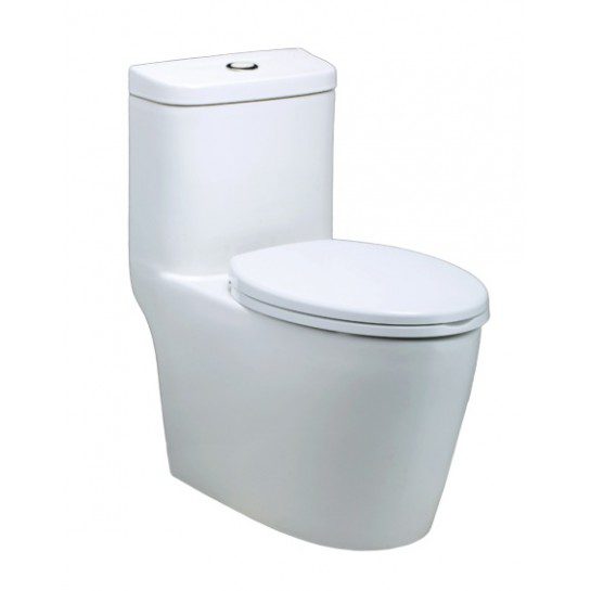 Bồn Cầu CAESAR CD1364 1 Khối Nắp Êm