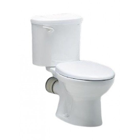 Bồn Cầu CAESAR CPT1332 2 Khối Thoát Ngang