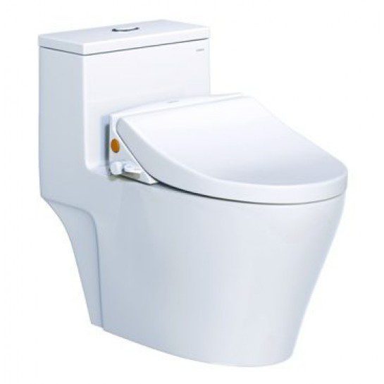 Bồn Cầu CAESAR CD1356/TAF050 1 Khối Nắp Rửa Cơ