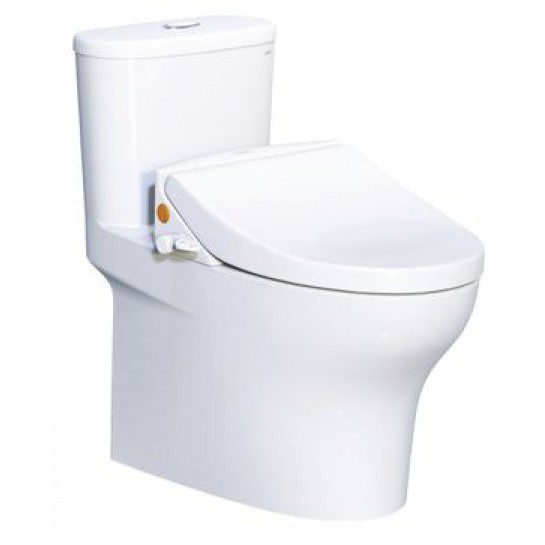 Bồn Cầu CAESAR CD1394/TAF050 1 Khối Nắp Rửa Cơ