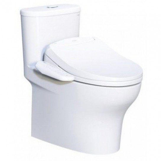 Bồn Cầu CAESAR CD1394/TAF400H 1 Khối Nắp Điện Tử