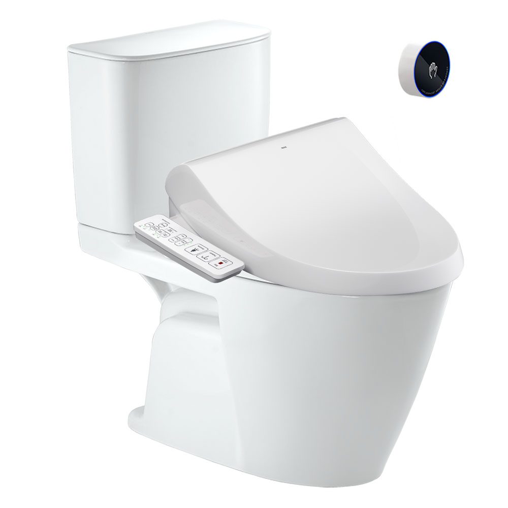 Bồn cầu hai khối INAX ACT-602+CW-H18VN Nắp điện tử xả cảm ứng