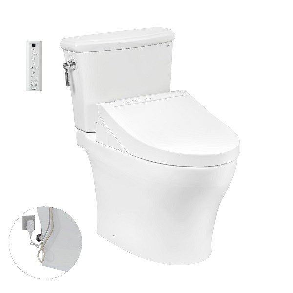 Bồn Cầu Điện Tử TOTO CS986GW14#XW Kèm Nắp Rửa Điện Tử WASHLET Dòng C5 – TCF24410AAA (220V)