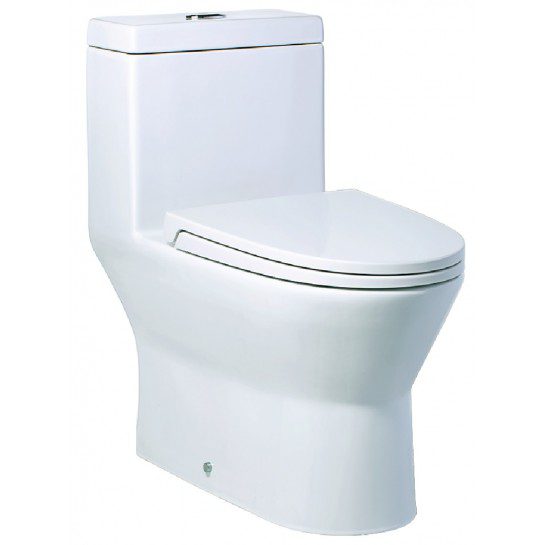 Bồn Cầu CAESAR CD1374 1 Khối Nắp Êm