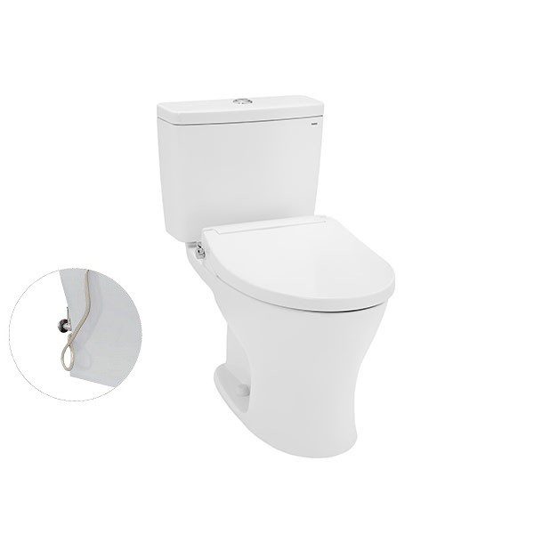 Bồn Cầu TOTO CS735DE2#XW 2 Khối Nắp Rửa Cơ TCW07S