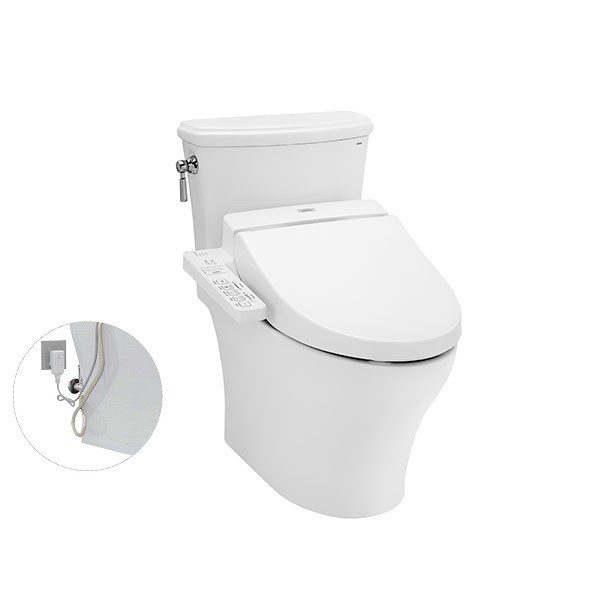Bồn Cầu Điện Tử TOTO CS986GW7#XW Kèm Nắp Rửa Điện Tử WASHLET Dòng C2 – TCF6631A (220V)