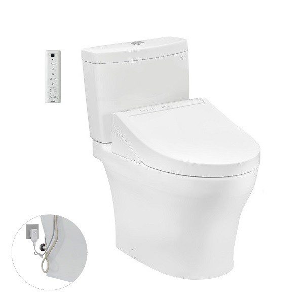 Bồn Cầu Điện Tử TOTO CS769DRW14#XW Kèm Nắp Rửa Điện Tử WASHLET Dòng C5 – TCF24410AAA (220V)