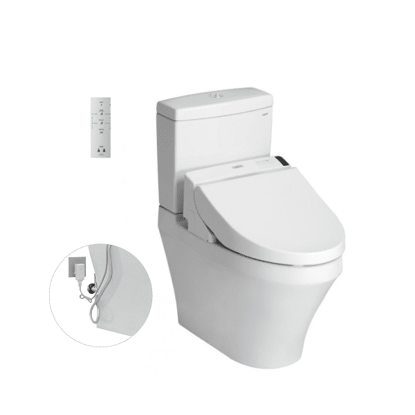 Bồn Cầu Điện Tử TOTO CS948DW6#XW Kèm Nắp Rửa Điện Tử WASHLET Dòng C5 – TCF6531Z (220V)