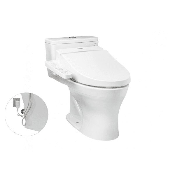 Bồn Cầu Điện Tử TOTO MS855DW7#XW Kèm Nắp Rửa Điện Tử WASHLET Dòng C2 – TCF6631A (220V)