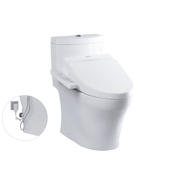 Bồn Cầu Điện Tử TOTO MS889DRW7#XW Kèm Nắp Rửa Điện Tử WASHLET Dòng C2 – TCF6631A (220V)
