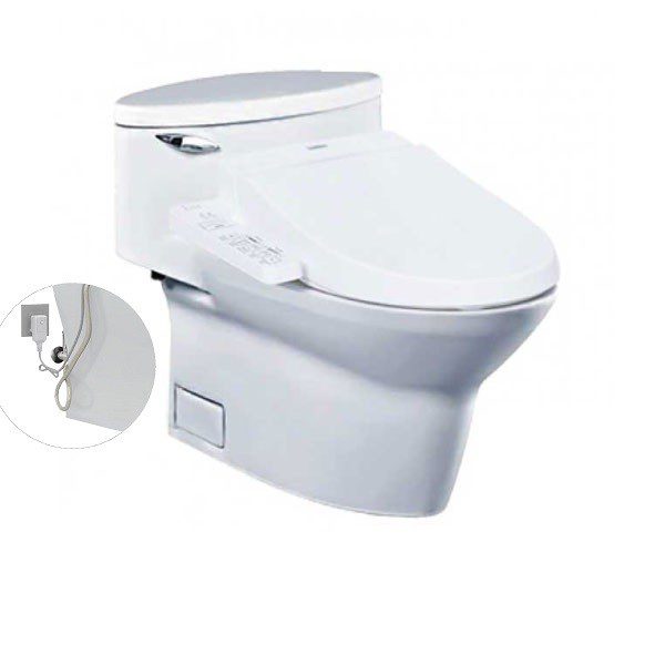 Bồn Cầu Điện Tử TOTO MS904W7#XW Kèm Nắp Rửa Điện Tử WASHLET Dòng C2 – TCF6631A (220V)