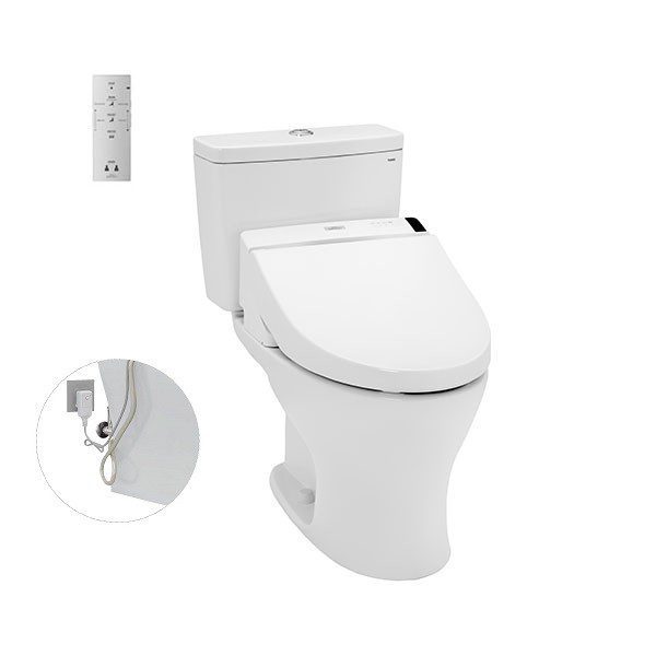 Bồn Cầu Điện Tử TOTO CS735DW6#XW Kèm Nắp Rửa Điện Tử WASHLET Dòng C5 – TCF6531Z (220V)