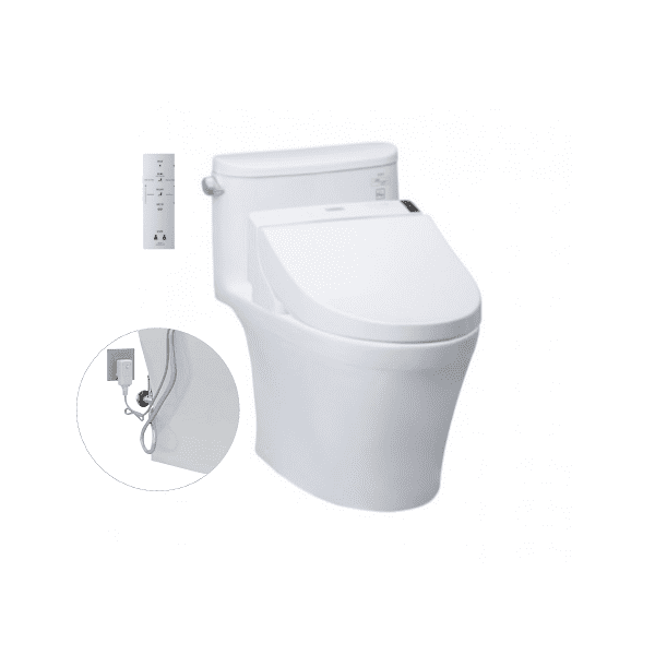Bồn Cầu Điện Tử TOTO MS887RW6#XW Kèm Nắp Rửa Điện Tử WASHLET Dòng C5 – TCF6531Z (220V)