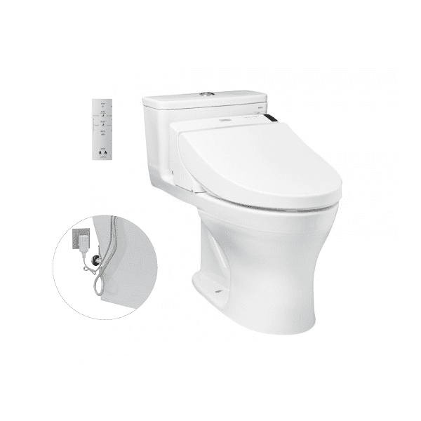 Bồn Cầu Điện Tử TOTO MS855DW6#XW Kèm Nắp Rửa Điện Tử WASHLET Dòng C5 – TCF6531Z (220V)