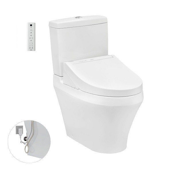 Bồn Cầu Điện Tử TOTO CS948DW14#XW Kèm Nắp Rửa Điện Tử WASHLET Dòng C5 – TCF24410AAA (220V)