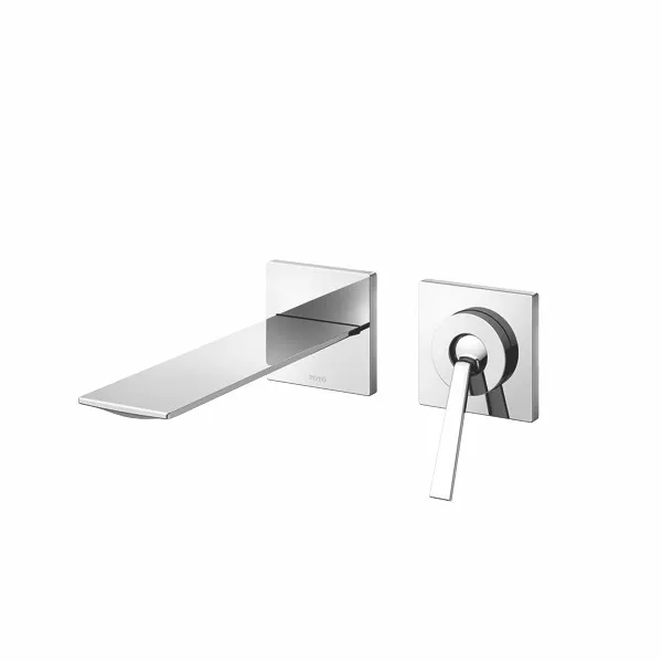 Vòi Lavabo TOTO TLP02309B#PBR Gật Gù Nóng Lạnh Gắn Tường ZL (2 Lỗ)