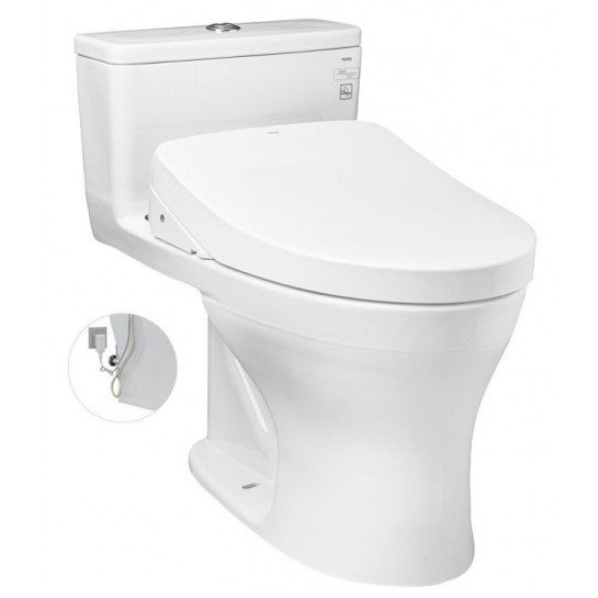 Bồn Cầu Điện Tử TOTO MS855DW11#XW Kèm Nắp Rửa Điện Tử WASHLET Dòng S7 – TCF4911Z (220V)