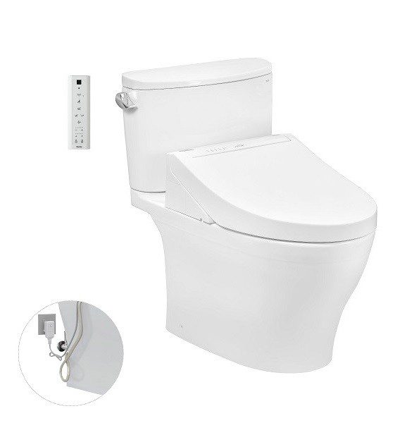 Bồn Cầu Điện Tử TOTO CS767RW14#XW Kèm Nắp Rửa Điện Tử WASHLET Dòng C5 – TCF24410AAA (220V)