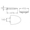 Nắp Bồn Cầu Cotto C91831 (C12307, C12377) - ảnh 2