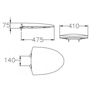 Ảnh công trình thực tế Nắp Bồn Cầu Cotto C91831 (C12307, C12377)