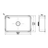 Chậu Rửa Phụ Inox 304 KLUGER KSWB-409FS 386mm Bề Mặt LINEN - ảnh 2