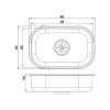 Chậu Rửa Phụ Inox KLUGER KSWB-408FS 380mm Bề Mặt LINEN - ảnh 2