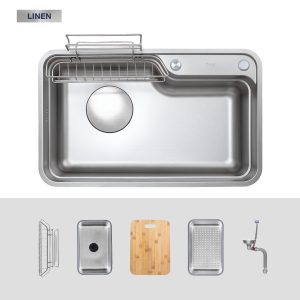 Ảnh công trình thực tế Chậu Rửa Chén KLUGER KF7848FS-DO Plus 1 Hố 780mm Inox 304