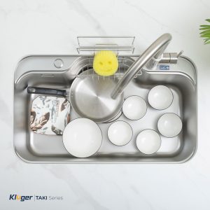 Ảnh công trình thực tế Chậu Rửa Chén 1 Hố KLUGER KT7848FS-Basic Inox 304 Dày 1.2mm