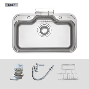 Ảnh công trình thực tế Chậu Rửa Chén 1 Hố KLUGER KT7848FS-Basic Inox 304 Dày 1.2mm