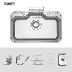 Ảnh công trình thực tế Chậu Rửa Chén KLUGER KT7848FS-Plus TAKI 780mm 1 Hố