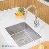 Chậu Rửa Chén 1 Hộc KLUGER KU6045FS Basic Inox 304 600mm - ảnh 5