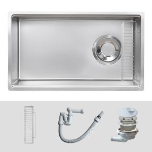 Ảnh công trình thực tế Chậu Rửa Chén 1 Hộc KLUGER KY7545FS Plus 750mm Góc Bo Vuông