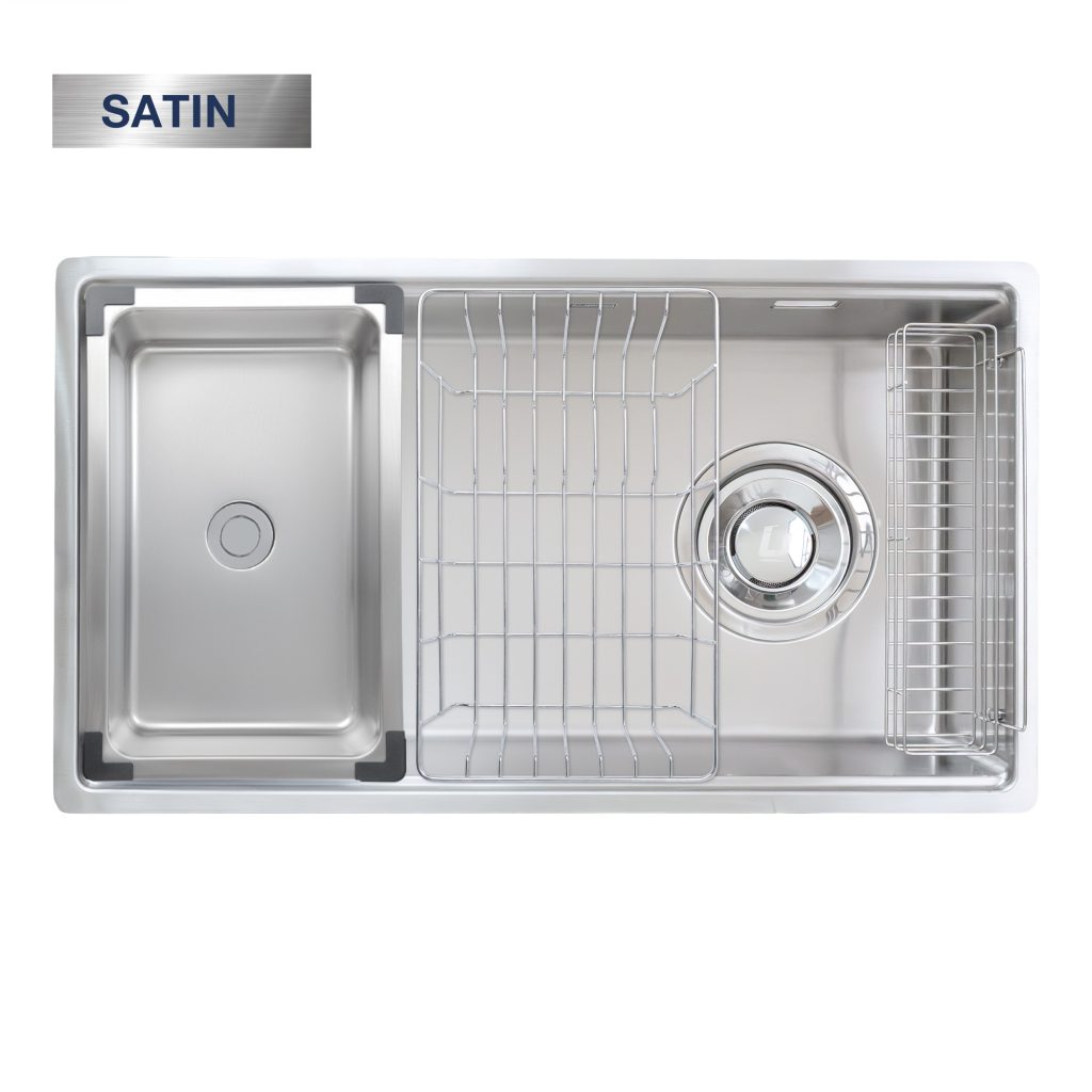 Chậu Rửa Chén KLUGER KY8045ST Plus 1 Hố 800mm Inox 304